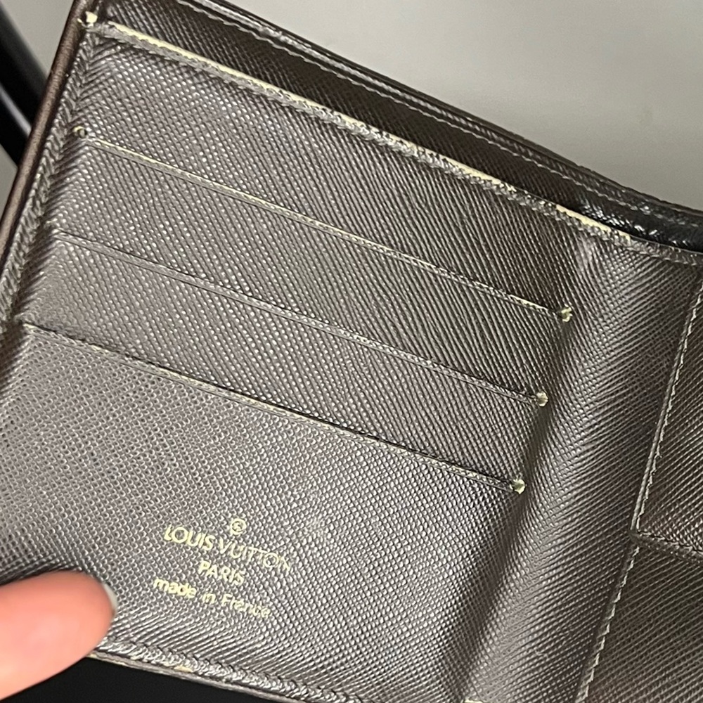 Louis Vuitton Green Monogram Mini Lin Compact Wallet Fold-Over - Picture 4 of 6